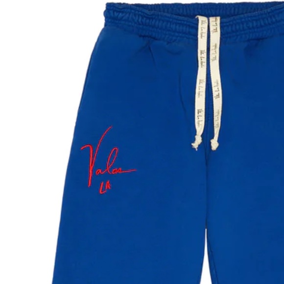 💙Valas Los Angeles💙French Terry Cotton Logo Stitched Sweatpants - Picture 6 of 6